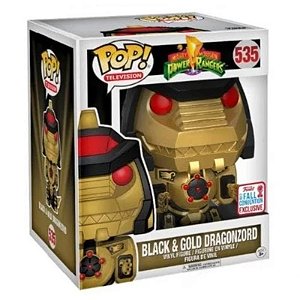 Funko Pop! Television Power Rangers Black & Gold Dragonzord 535 Exclusivo