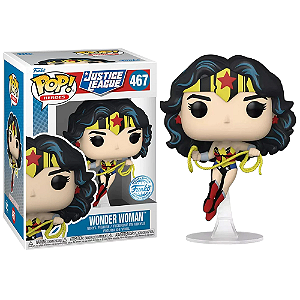 Funko Pop! Dc Comics Liga Da Justiça Wonder Woman 467 Exclusivo