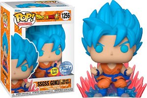 Funko Pop! Animation Dragon Ball Z SSGSS Goku 1256 Exclusivo Glow