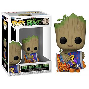 Funko Pop! Filme Marvel I Am Groot Groot With Cheese Puffs 1196
