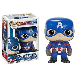 Funko Pop! Marvel Civil War Capitão America / Captain America 125