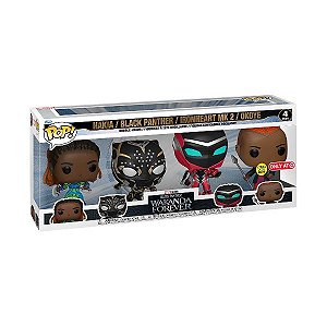 Funko Pop! Marvel Black Panther Wakanda Forever 4 Pack Exclusivo