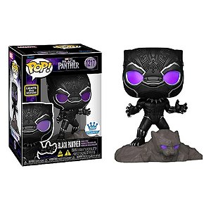 Funko Pop! Marvel Pantera Negra Black Panther 1217 Exclusivo Luz e Sons