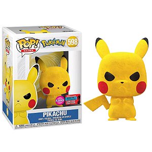 Funko Pop! Games Pokemon Pikachu 598 Flocked Exclusivo