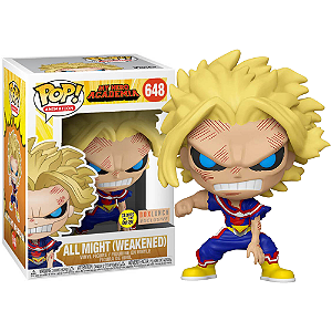 Funko Pop! Animation My Hero Academia All Might Weakened 648 Exclusivo Glow
