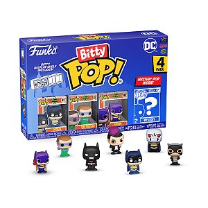 Funko Bitty Pop! DC Comics 4 Pack Batman, The Riddler,Batgirl + Surpresa