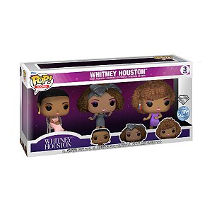 Funko Pop! Icons Whitney Houston 3 Pack Exclusivo Diamond