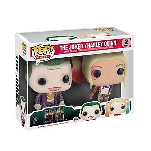 Funko Pop! Heroes Filme DC Comics Coringa The Joker & Harley Quinn 2 Pack Exclusivo