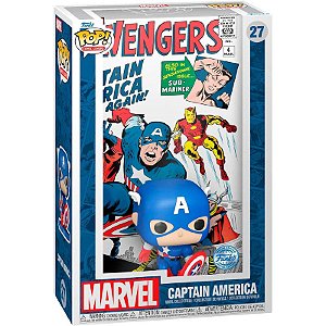 Funko Pop! Comic Covers Marvel Capitão America / Captain America 27