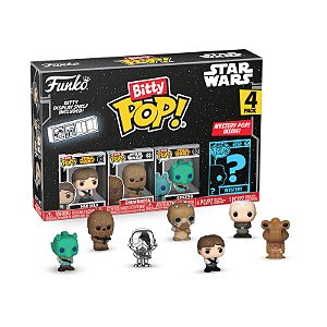 Funko Bitty Pop! Television Star Wars 4 Pack Han Solo, Chewbacca, Greedo + Surpresa