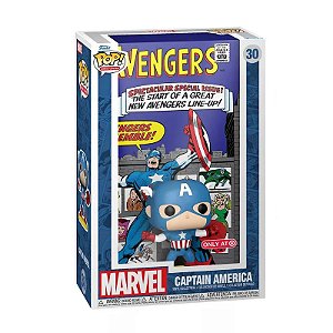 Funko Pop! Comic Covers Marvel Capitão America / Captain America 30 Exclusivo