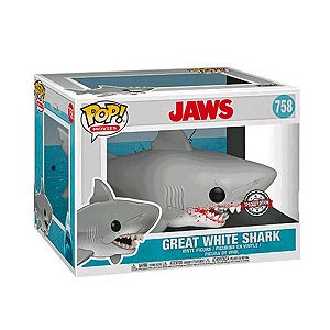 Funko Pop! Filme Jaws Tubarao Great White Shark 758 Exclusivo