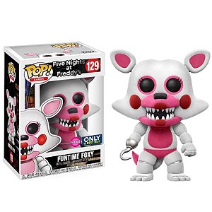 Funko Pop! Games Five Night's At Freddy's Funtime Foxy 129 Exclusivo Flocked