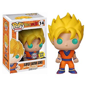 Funko Pop! Animation Dragon Ball Z Super Saiyan Goku 14 Exclusivo Glow