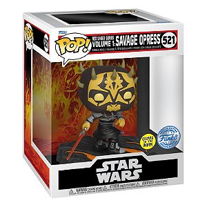 Funko Pop! Star Wars Red Saber Series Volume 1 Savage Opress 521 Exclusivo Glow