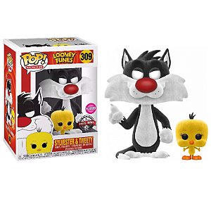 Funko Pop! Animation Looney Tunes Sylvester & Tweety 309 Exclusivo Flocked