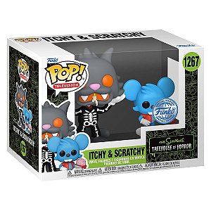 Funko Pop! Television The Simpsons TreeHouse Of Horror Itchy & Scratchy 1267 Exclusivo