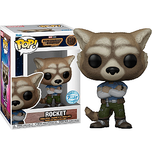 Funko Pop! Filme Marvel Guardiões da Galáxia Rocket 1211 Exclusivo