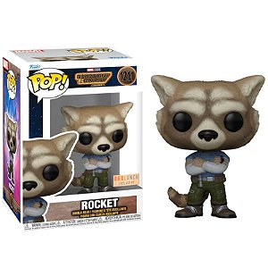 Funko Pop! Filme Marvel Guardiões da Galáxia / Guardians Of The Galaxy Rocket 1211 Exclusivo