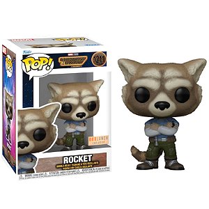 Funko Pop! Filme Marvel Guardiões da Galáxia Guardians Of The Galaxy Rocket 1211 Exclusivo