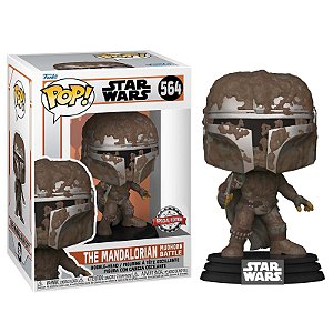 Funko Pop! Television Star Wars The Mandalorian Mudhorn Battle 564 Exclusivo