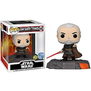 Funko Pop! Deluxe Television Star Wars Darth Tyranus 522 Exclusivo Glow