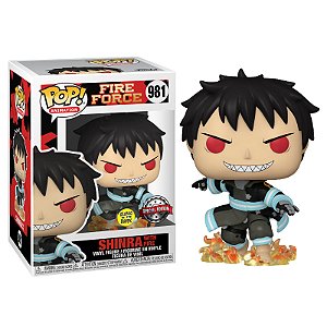 Funko Pop! Animation Fire Force Shinra With Fire 981 Exclusivo Glow