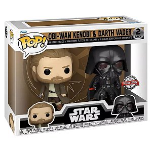 Funko Pop! Television Star Wars Obi-Wan Kenobi & Darth Vader 2 Pack Exclusivo