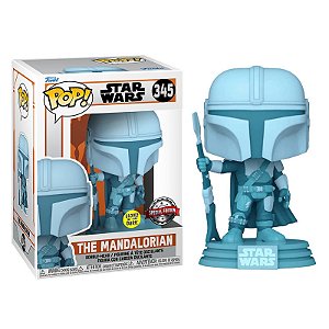 Funko Pop! Television Star Wars The Mandalorian 345 Exclusivo Glow