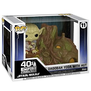 Funko Pop! Television Star Wars Dagobah Yoda with Hut 11