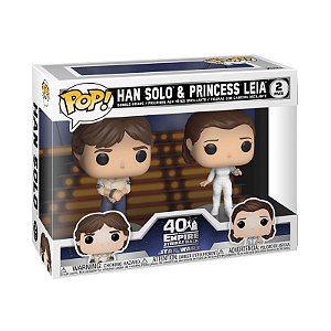 Funko Pop! Television Star Wars Han Solo & Princess Leia 2 Pack