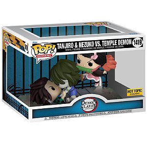 Funko Pop! Animation Demon Slayer Tanjiro & Nezuko Vs. Temple Demon 1419 Exclusivo