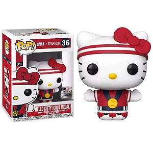 Funko Pop! Sanrio Team USA Hello Kitty Gold Medal 36 Exclusivo
