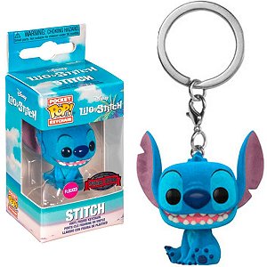 Funko Pop! Keychain Chaveiro Disney Stitch Exclusivo Flocked