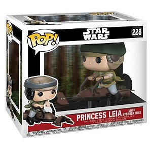 Funko Pop! Television Star Wars Princess Leia With Speeder Bike 228