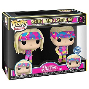 Funko Pop! Filme Barbie Skating Barbie & Skating Ken 2 Pack Exclusivo