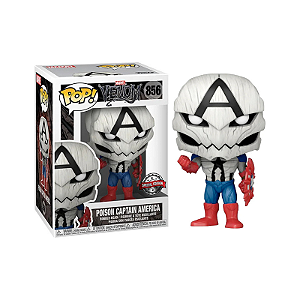 Funko Pop! Marvel Venom Poison Captain America 856 Exclusivo
