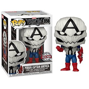 Funko Pop! Marvel Venom Poison Captain America 856 Exclusivo