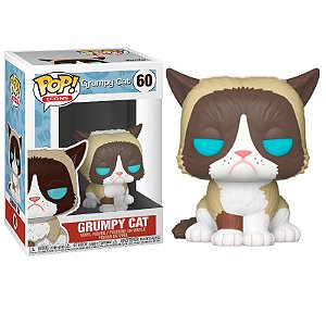 Funko Pop! Icons Gata Rabugent Grumpy Cat 60 Exclusivo Flocked