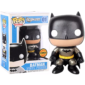Funko Pop! DC Comics Batman 01 Exclusivo Chase Metallic (Vaulted, 2010)