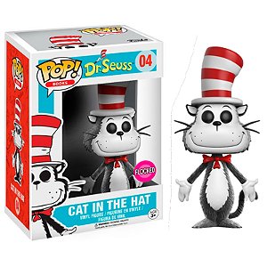 Funko Pop! Books Dr. Seuss Exclusive Cat In The Hat 04 Exclusivo Flocked