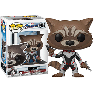 Funko Pop! Marvel Os Vingadores Ultimato Rocket 462 Exclusivo
