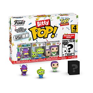 Funko Pop! Bitty Pop Disney Toy Story 4 Pack Zurg, Alien, Buzz Lightyear + Surpresa