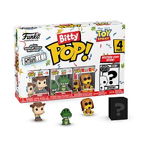 Funko Pop! Bitty Pop Disney Toy Story 4 Pack Woody, Rex, Slink Dog + Surpresa