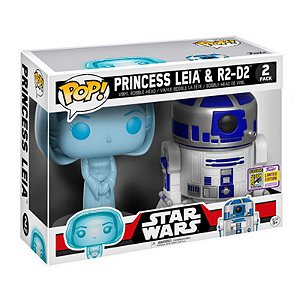Funko Pop! Television Star Wars Princess Leia & R2-D2 2 Pack Exclusivo