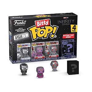Funko Bitty Pop! Marvel Infinity Saga War Machine, Vision, Ultron + Surpresa 4 Pack Series 3