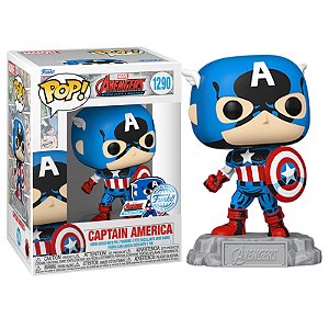 Funko Pop! Marvel Vingadores Captain America 1290 Exclusivo