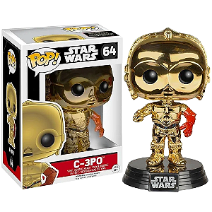 Funko Pop! Television Star Wars C-3PO 64 Exclusivo Chrome