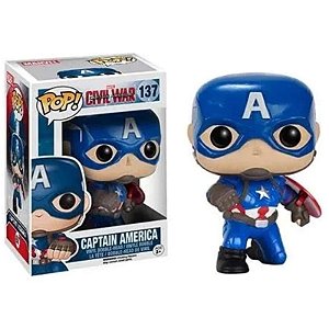 Funko Pop! Marvel Civil War Captain America 137 Exclusivo