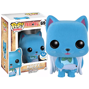 Funko Pop! Animation Fairy Tail Happy 69 Exclusivo Flocked